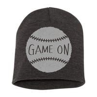 Game On Baseball Short Acrylic Beanie