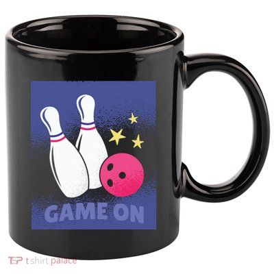 Game On Bowling 11oz C Handle Ceramic Mug