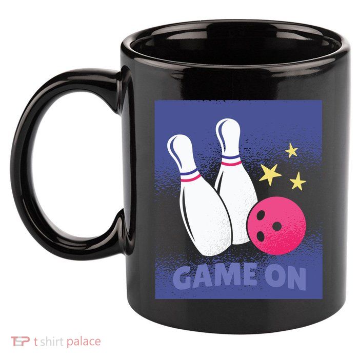 Game On Bowling 11oz C Handle Ceramic Mug