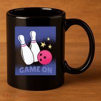 Game On Bowling 11oz C Handle Ceramic Mug