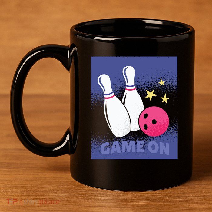 Game On Bowling 11oz C Handle Ceramic Mug