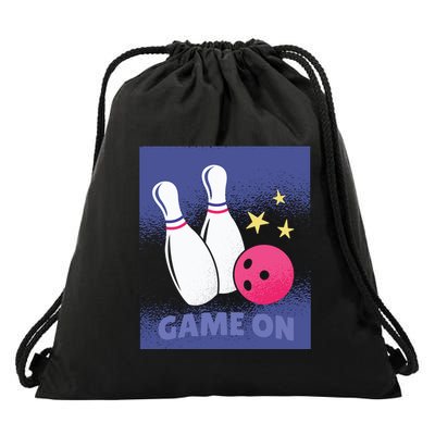 Game On Bowling Drawstring Bag