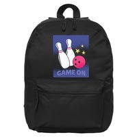 Game On Bowling 16 in Basic Backpack