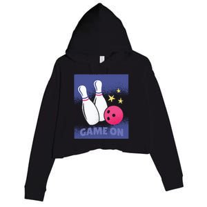 Game On Bowling Crop Fleece Hoodie