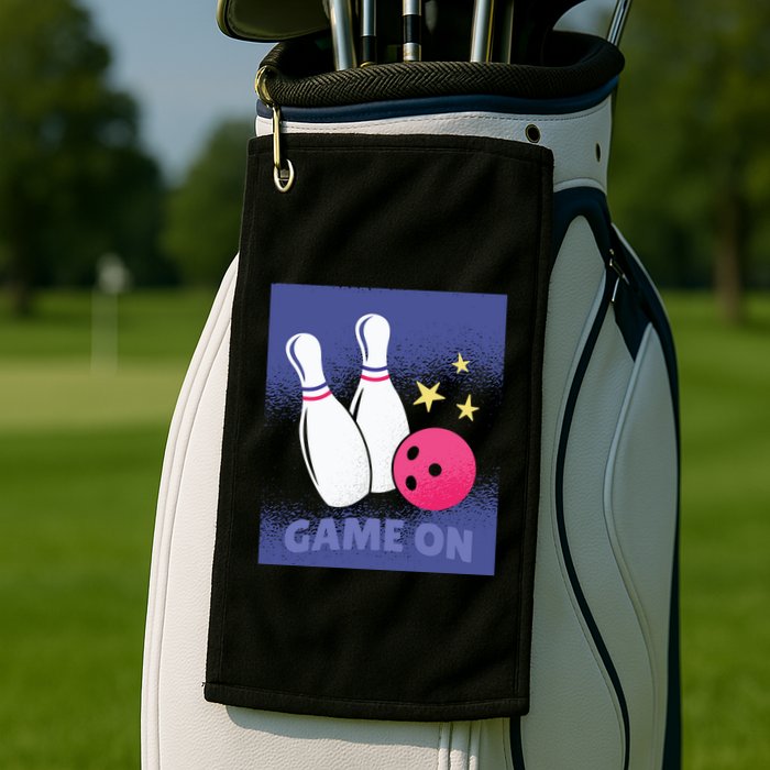 Game On Bowling Golf Towel