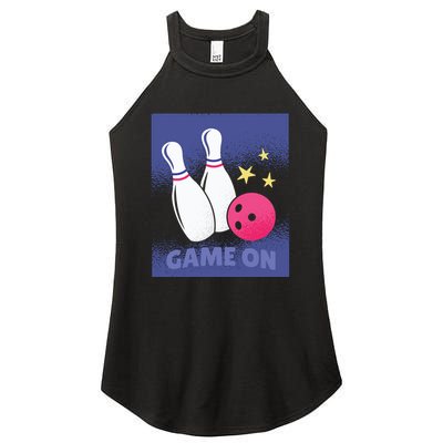 Game On Bowling Women's Perfect Tri Rocker Tank