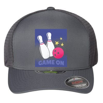 Game On Bowling Flexfit Unipanel Trucker Cap