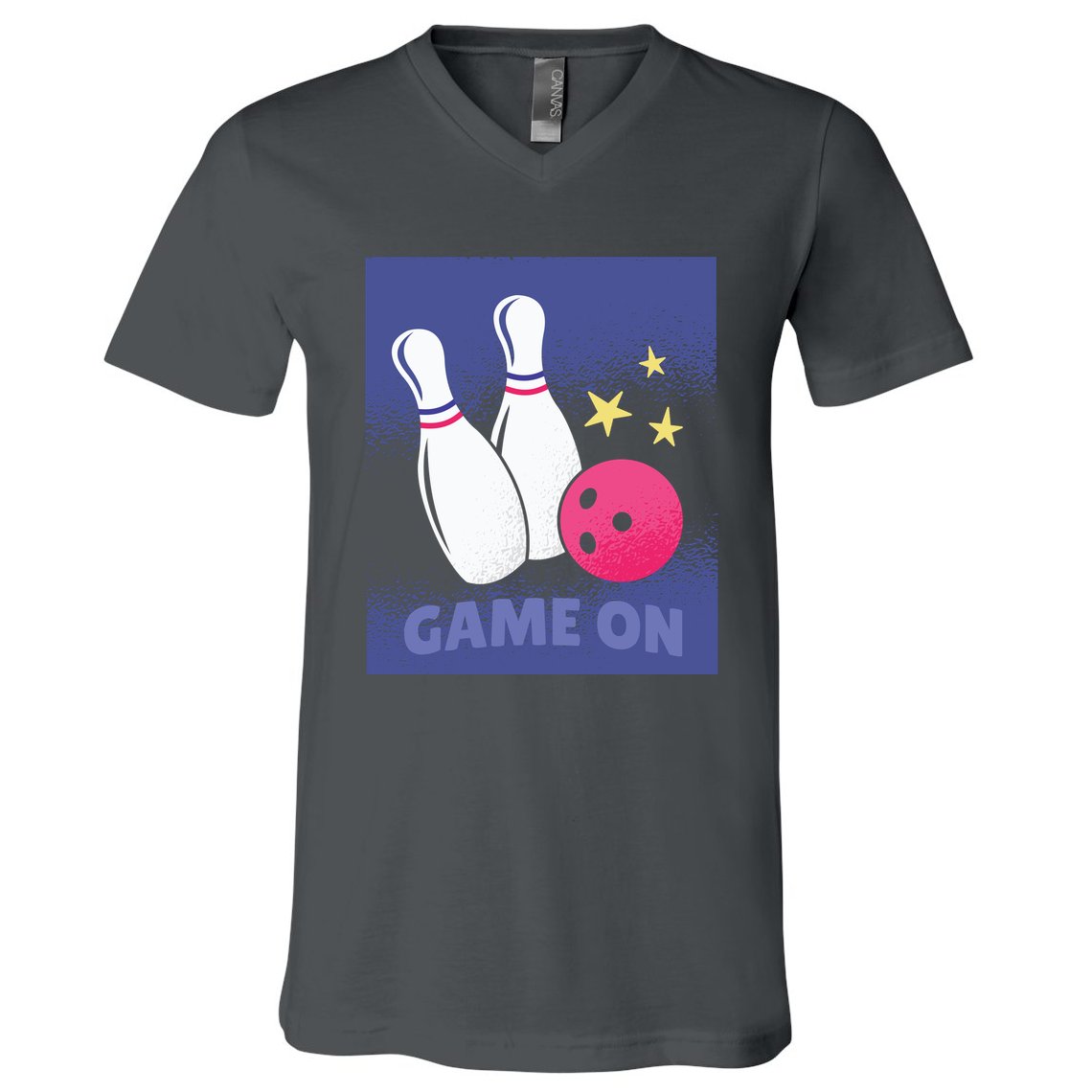 Game On Bowling V-Neck T-Shirt