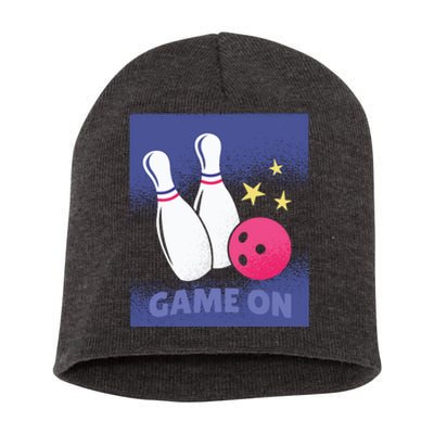 Game On Bowling Short Acrylic Beanie