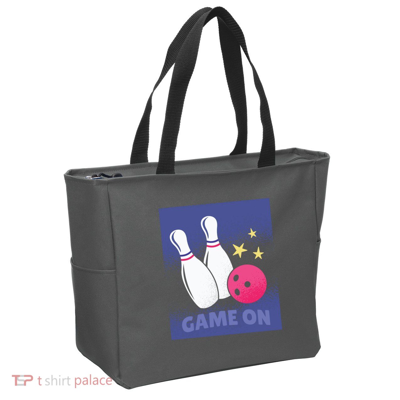 Game On Bowling Zip Tote Bag