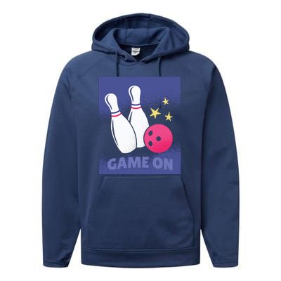 Game On Bowling Performance Fleece Hoodie