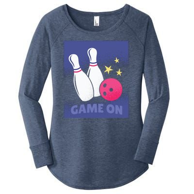 Game On Bowling Women's Perfect Tri Tunic Long Sleeve Shirt