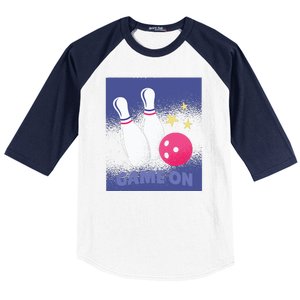 Game On Bowling Baseball Sleeve Shirt