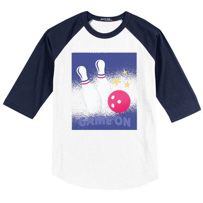 Game On Bowling Baseball Sleeve Shirt