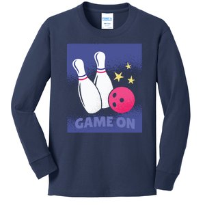 Game On Bowling Kids Long Sleeve Shirt