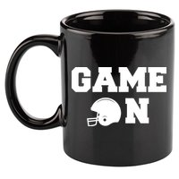 Game On Football Fan Helmet 11oz C Handle Ceramic Mug