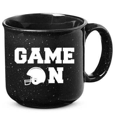 Game On Football Fan Helmet 15oz Campfire Ceramic Mug