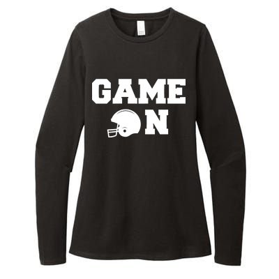 Game On Football Fan Helmet Womens CVC Long Sleeve Shirt