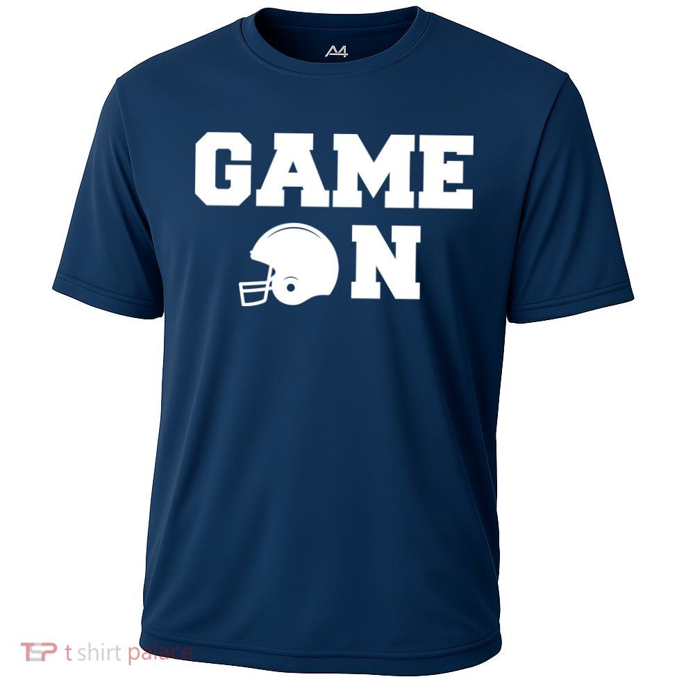 Game On Football Fan Helmet Cooling Performance Crew T-Shirt