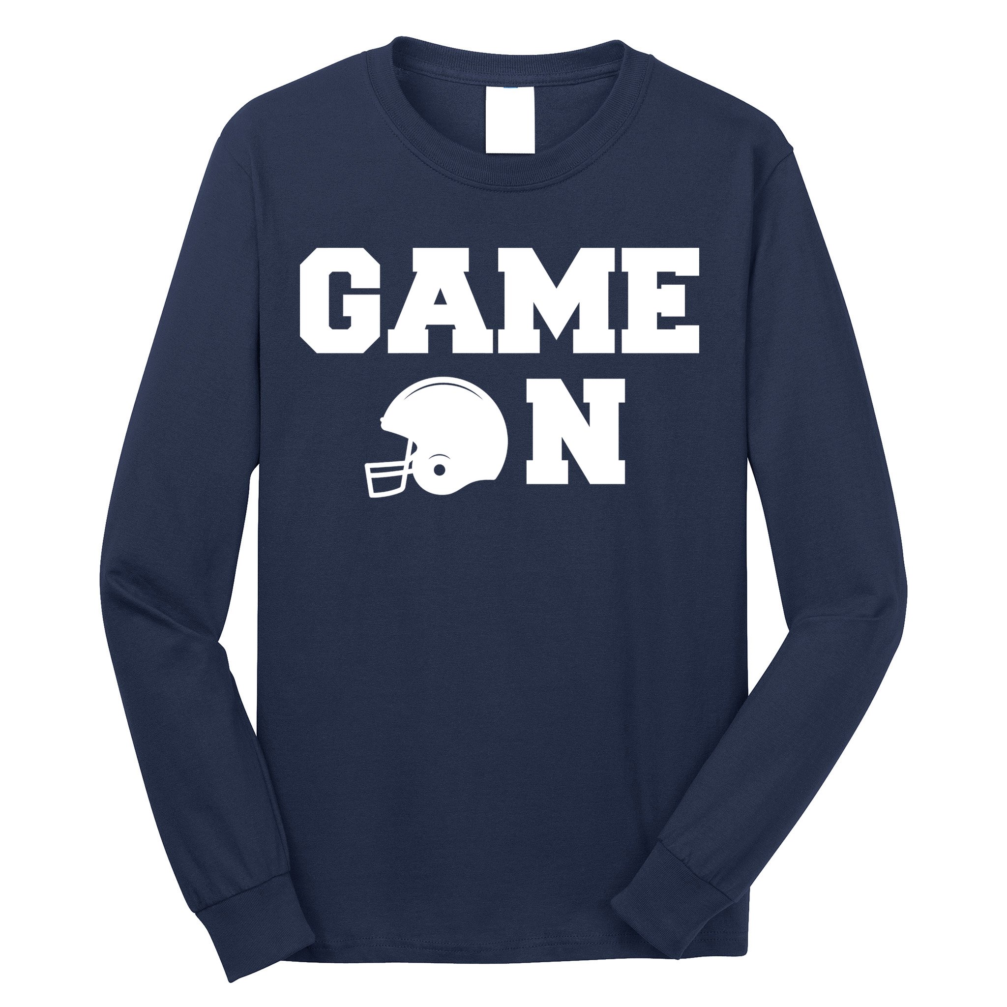Game On Football Fan Helmet Long Sleeve Shirt