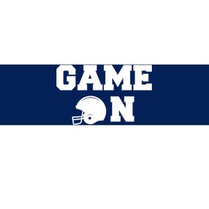 Game On Football Fan Helmet Bumper Sticker