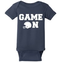 Game On Football Fan Helmet Baby Bodysuit