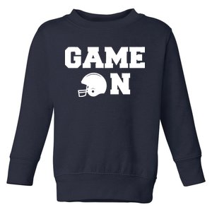 Game On Football Fan Helmet Toddler Sweatshirt