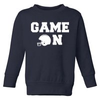 Game On Football Fan Helmet Toddler Sweatshirt