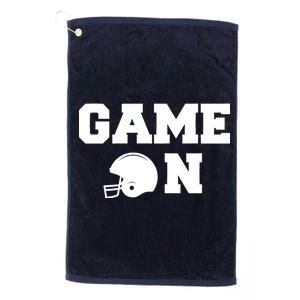 Game On Football Fan Helmet Platinum Collection Golf Towel