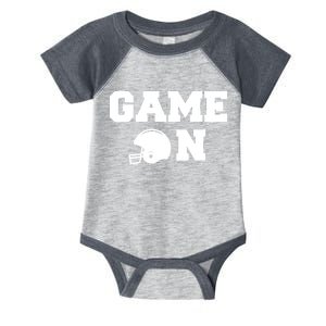 Game On Football Fan Helmet Infant Baby Jersey Bodysuit