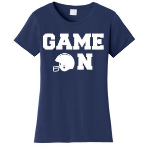 Game On Football Fan Helmet Women's T-Shirt