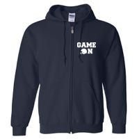 Game On Football Fan Helmet Full Zip Hoodie