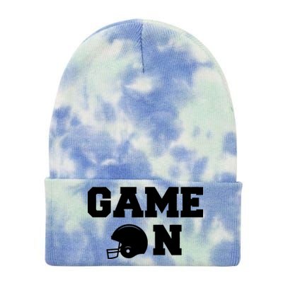 Game On Football Fan Helmet Tie Dye 12in Knit Beanie