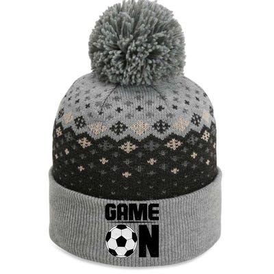 Game On Soccer Fan The Baniff Cuffed Pom Beanie