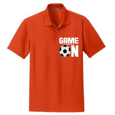 Game On Soccer Fan Dry Zone Grid Polo