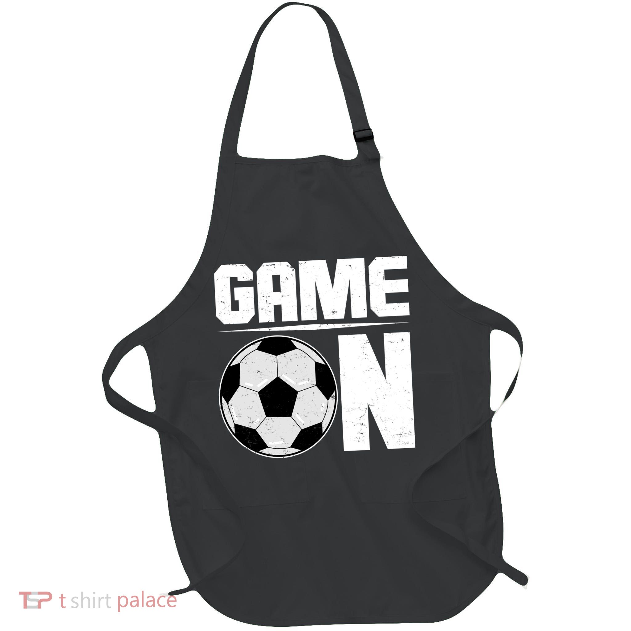 Game On Soccer Fan Full-Length Apron With Pockets