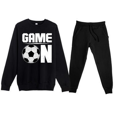 Game On Soccer Fan Premium Crewneck Sweatsuit Set