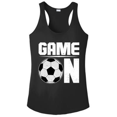 Game On Soccer Fan Ladies PosiCharge Competitor Racerback Tank