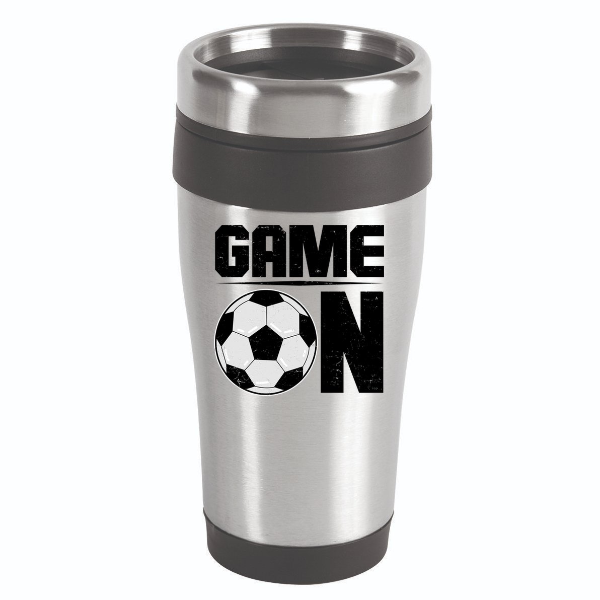 Game On Soccer Fan 16oz Travel Tumbler