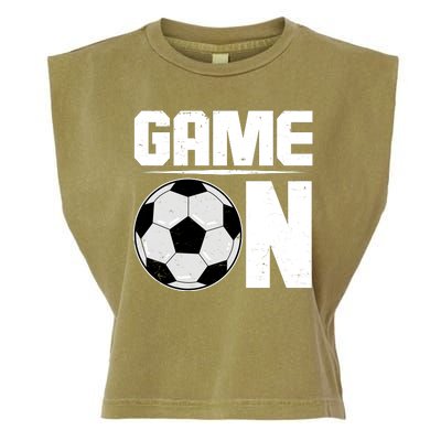 Game On Soccer Fan Garment-Dyed Women's Muscle Tee