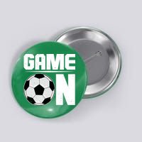 Game On Soccer Fan Button