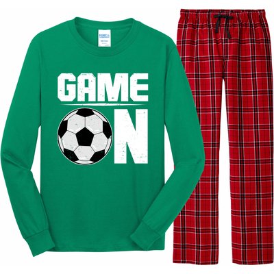 Game On Soccer Fan Long Sleeve Pajama Set