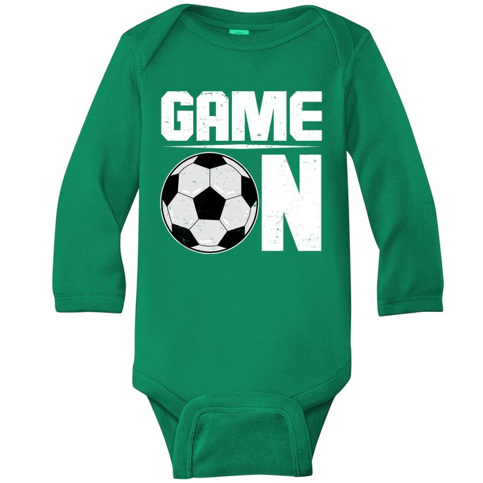 Game On Soccer Fan Baby Long Sleeve Bodysuit