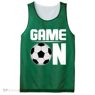 Game On Soccer Fan Mesh Reversible Basketball Jersey Tank