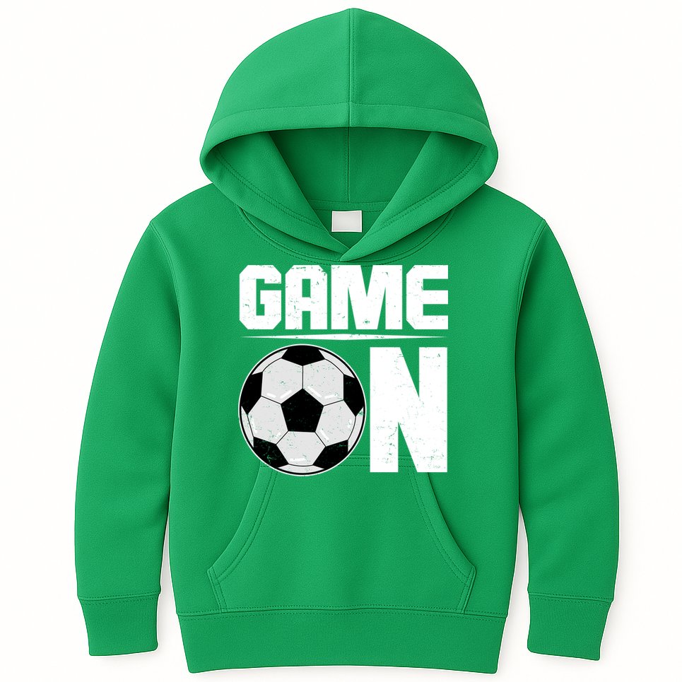 Game On Soccer Fan Kids Hoodie