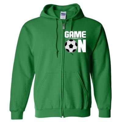 Game On Soccer Fan Full Zip Hoodie