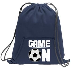 Game On Soccer Fan Sweatshirt Cinch Pack Bag