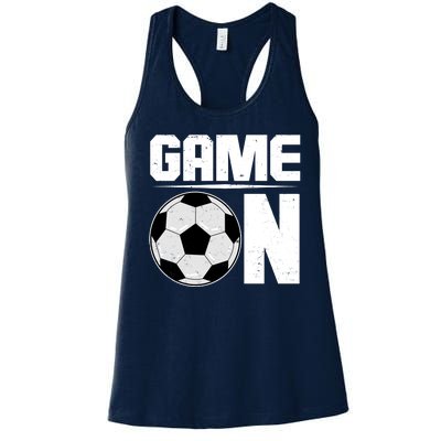 Game On Soccer Fan Women's Racerback Tank