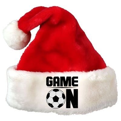 Game On Soccer Fan Premium Christmas Santa Hat