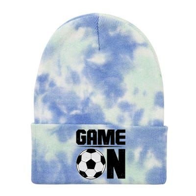 Game On Soccer Fan Tie Dye 12in Knit Beanie